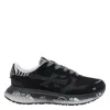 Premiata Low Top Sneakers With Zebra Print Detail In Black