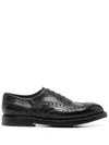 Premiata Oxford Shoes Featuring Brogue Detailing In Black
