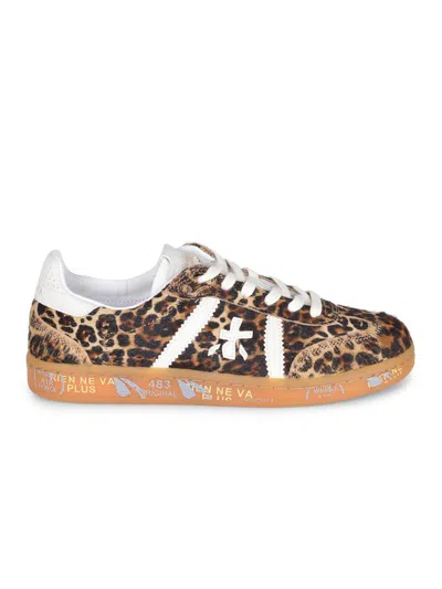 Premiata Bonnie Sneakers In Animal Print