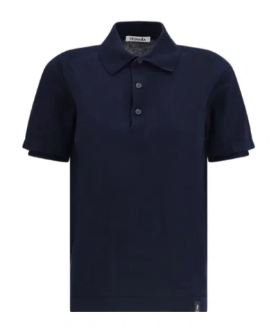 Premiata Buttoned Polo Shirt In Blue