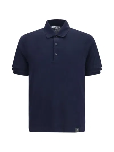 Premiata Short-sleeve Polo Shirt In Blue