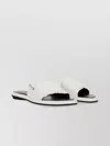 Premiata Sleek White Slide Sandal With Lamb Leather Upper