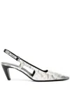 Premiata Snake-print 70mm Pumps In White