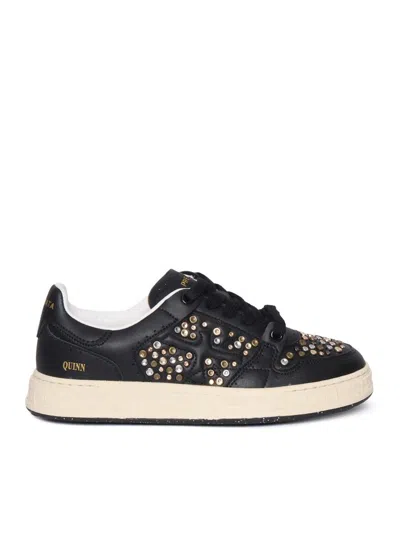 Premiata Quinn-d Embellished-details Sneakers In Black