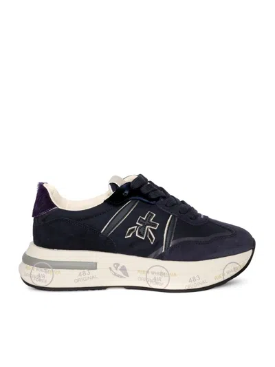Premiata Cassie Sneakers In Blue