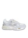 Premiata Low Top Sneakers In Fabric And Leather In Gray