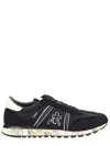 Premiata Lucy Suede And Nylon Sneakers In Black