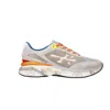 Premiata Moerun Sneakers In Taupe Suede And Fabric