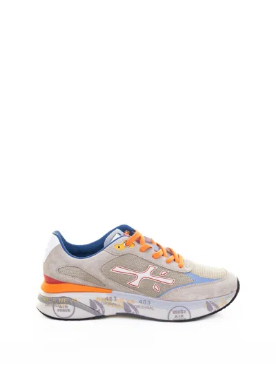 Premiata Sneaker Moerun 7301 Men Grey Orange In Multi