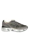 Premiata Suede Leather Sneakers Moerun In Camouflage