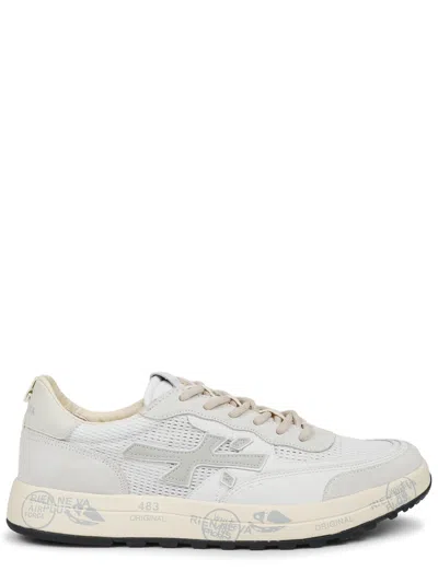 Premiata White Logo Nous Sneakers In Multi