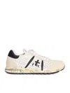 Premiata Low Top Sneakers With Contrast Heel Tab In White