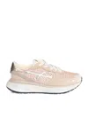 Premiata Low Top Sneakers With Mesh And Metallic In White