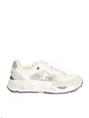 Premiata Bianco Sneakers With Textured Blend In White