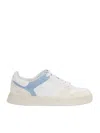 Premiata Low-top Sneakers With Textured Panels In White