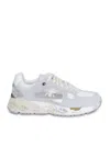 Premiata Low Top Sneakers In Fabric And Leather