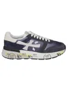 Premiata Low Top Mick Sneakers With Contrasting Sole In Blue