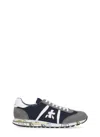 Premiata Blue And Grey Leather Eric Sneakers