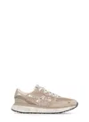 Premiata Low Top Sneakers With Mesh And Metallic In Neutral