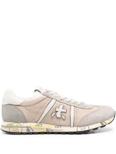 Premiata Lucy Sneakers In Beige Suede And Technical Fabric In Not Applicable