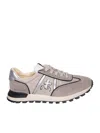 Premiata John Mixed Media Low-top Sneakers In Beige