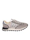 Premiata John Mixed Media Low-top Sneakers In Beige