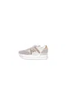 Premiata Sneakers Beige In Burgundy