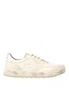 Premiata Nous Leather Sneakers In Neutral