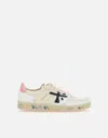 Premiata Sneakers In Beige/pink