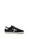 Premiata Black Leather Steven Sneakers In Black