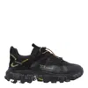 Premiata Sneakers Trail Black With Technical Details In Black