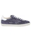 Premiata Low Top Sneakers Embroidered Accents In Blue