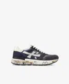 Premiata Low Top Mick Sneakers With Contrasting Sole In Blue