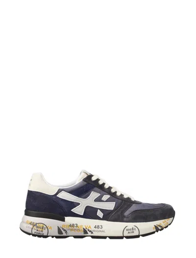 Premiata Mick Panelled Sneakers In Blue