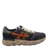 Premiata Casual Lace-up Sneakers Contrasting Panels In Blue
