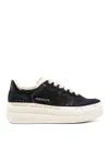 Premiata Micol 7014 Platform Sneakers In Leather In Blue