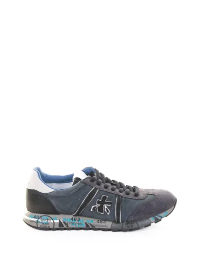 Premiata Sneakers Blue In Gray