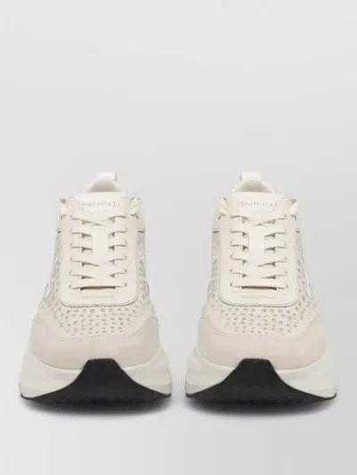 Premiata Sneakers Breathable Upper Lightweight Rubber Outsole In White