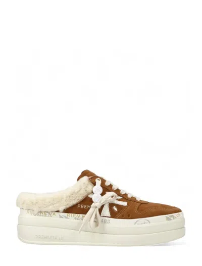 Premiata Sneakers Beige In Neutral