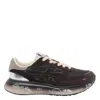 Premiata Lauryn Sneakers With Contrast Sole And Perforations In Brown