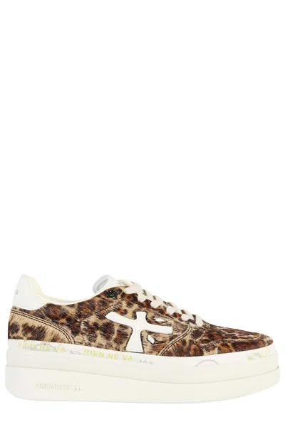 Premiata Micol 7034 Lace-up Sneakers In Brown