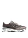 Premiata Moerun Sneakers In Brown Suede And Technical Fabric In Brown