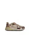 Premiata Mased Multicolor Leather Blend Sneakers In Cow Printing