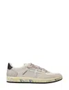 Premiata Sneakers In Gold Glitter-beige