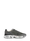 Premiata Suede Leather Sneakers Moerun In Green