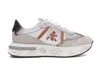 Premiata Women Cassie 6569 Sneaker In Neutral In Grey