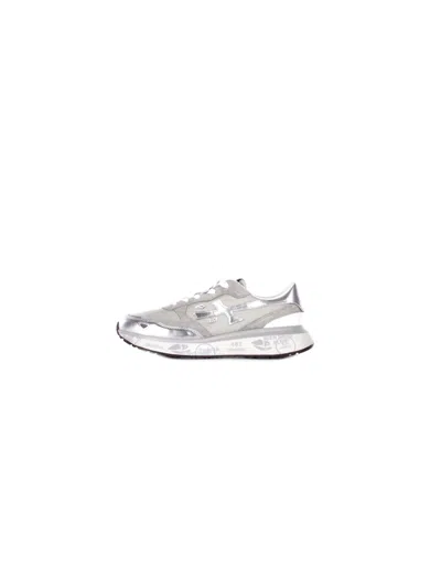 Premiata Sneakers In Grigio Argento Grigio