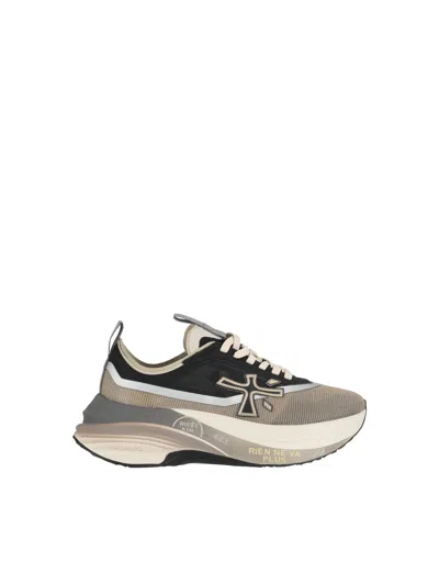 Premiata Sneakers Hill0.1 Black/gold In Multi