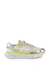 Premiata Lauryn 7487 Mesh Sneakers In Oro/lime