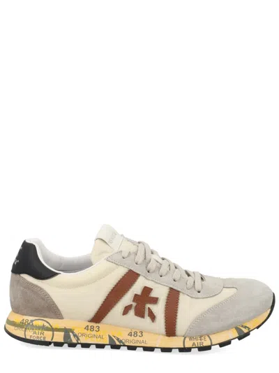 Premiata Sneakers Lucy 8189 White And Light Brown